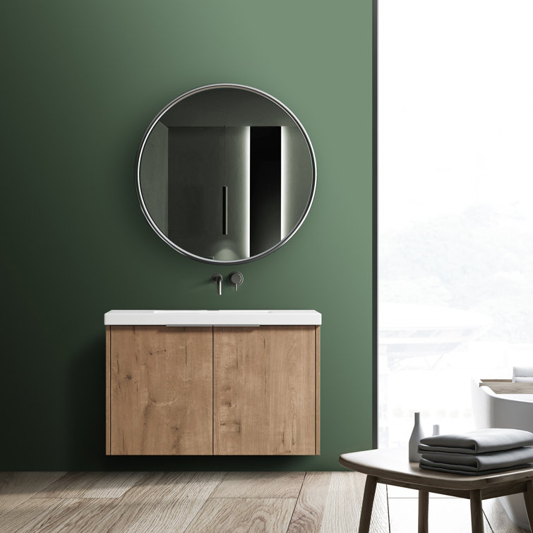 Latitude Run® 30" WallMounted Single Bathroom Vanity Set Wayfair